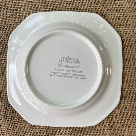 Vintage MIKASA Continental Amsterdam Footed Cup & Saucer Set Floral #F3102 Tea - Picture 8 of 8